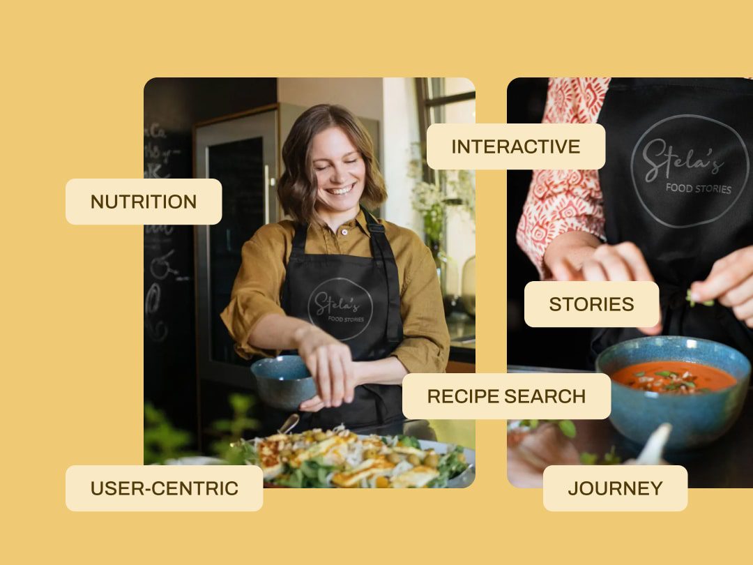 Website preview Stela's Food Stories